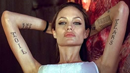 Angelina Jolie Photo 5 - Tattoos - Celebrity Fun Facts